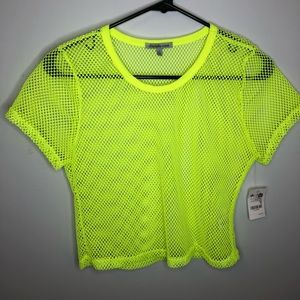 Fishnet tight fit crop top! Super cute!!